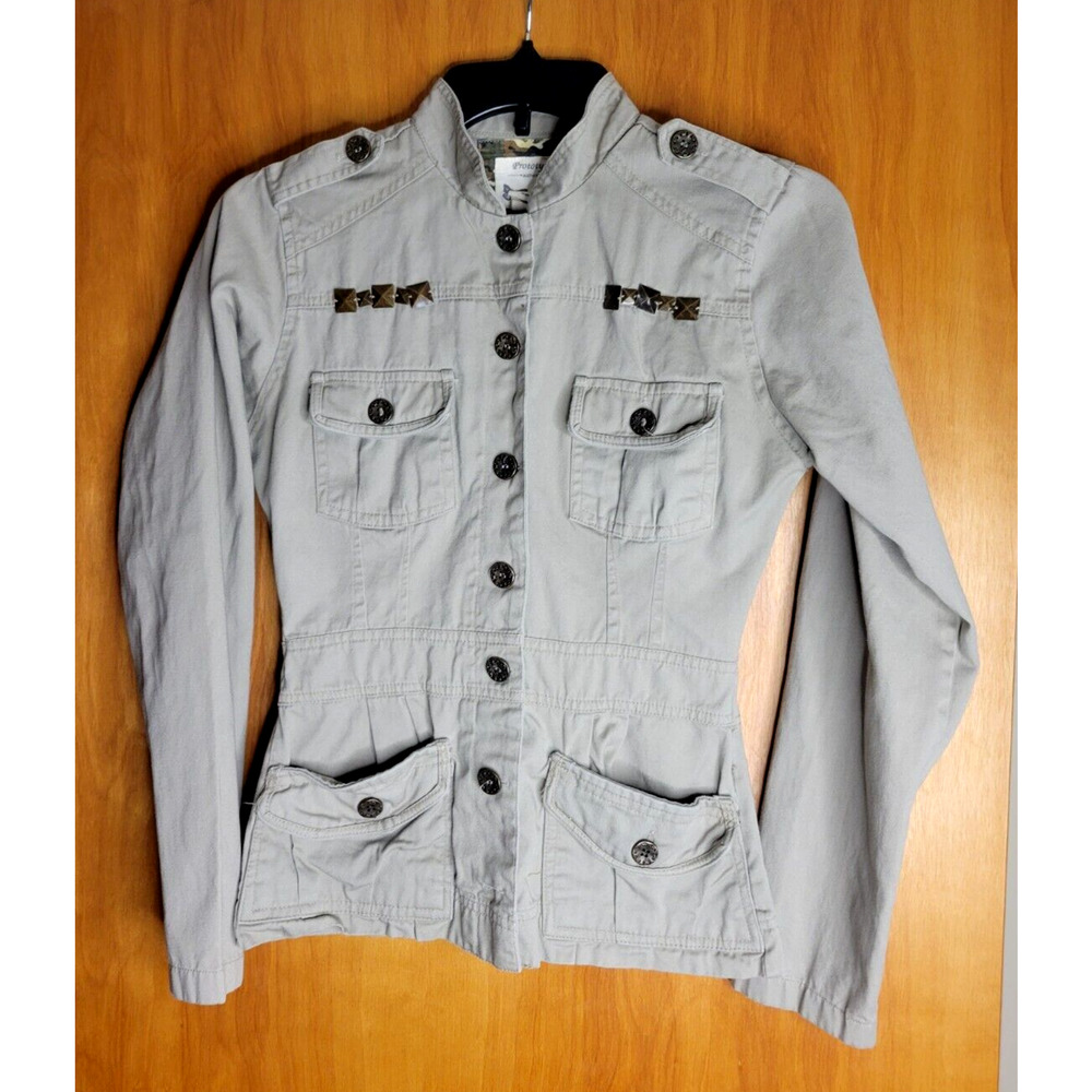 PROTOTYPE Military style Junior Small fashion Coat Khaki cotton Jacket